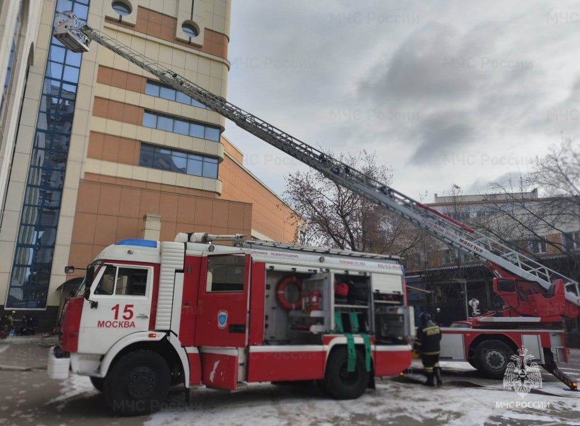 Пожарно-тактическое учение в Восточном округе Москвы